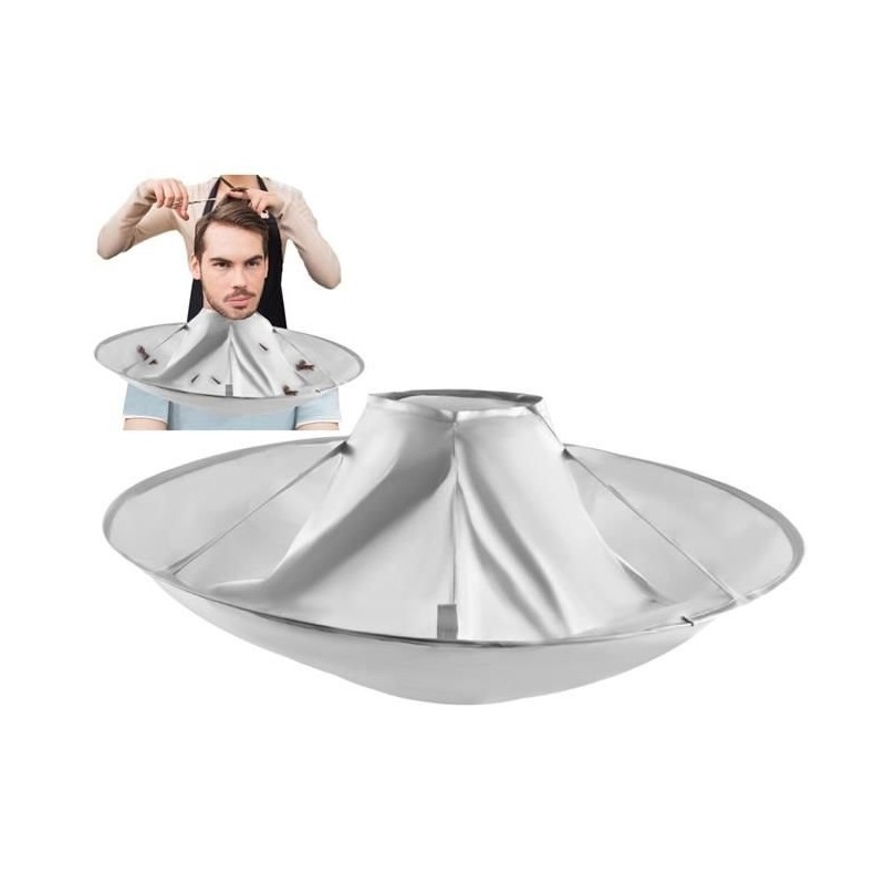 Parturikaulus hiustenleikkuuseen | Hopea | Kerää hiukset