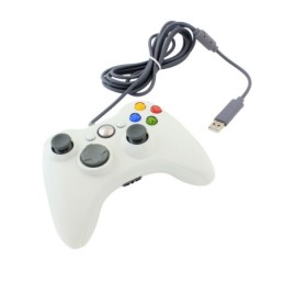 Xbox 360 & PC Peliohjain USB | Valkoinen Langallinen Controller