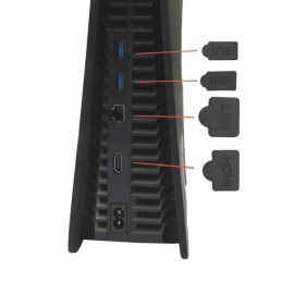 PlayStation 5 Pölysuojasetti 7 kpl | Silikoniset suojat portteihin