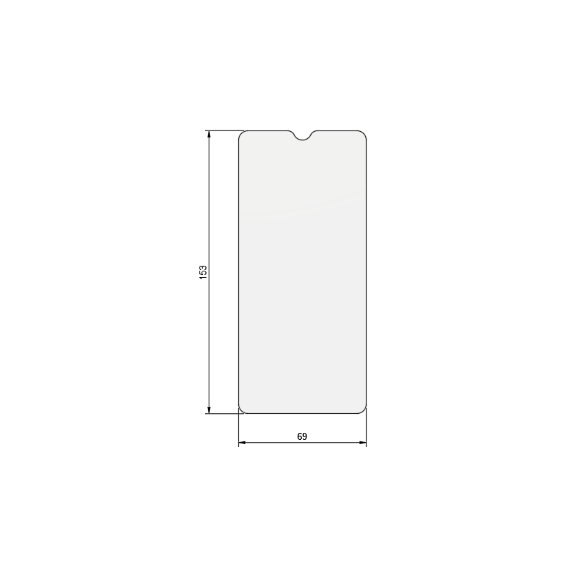 Suojalasi 153 x 69 mm