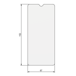 Suojalasi 152 x 67 mm
