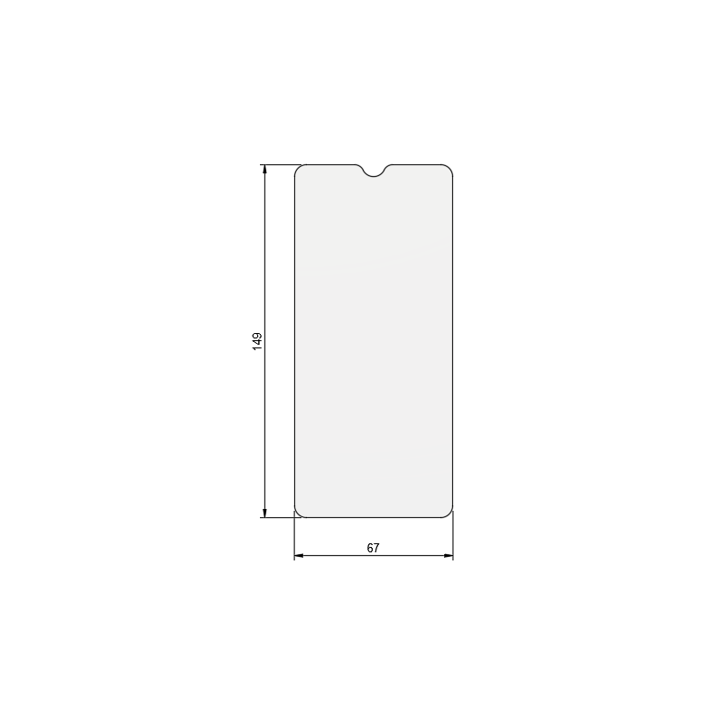 Suojalasi 149 x 67 mm