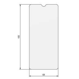 Suojalasi 155 x 69 mm