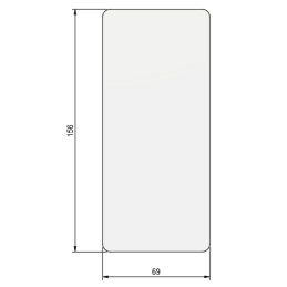 Suojalasi 156 x 69 mm