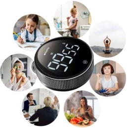 Magneettinen Digitaalinen LED-ajastin | Tyylikäs Keittiöajastin
