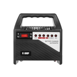 Akkulaturi 6V / 12V – 6A | Auto- ja moottoripyöräkäyttöön