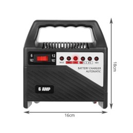 Akkulaturi 6V / 12V – 6A | Auto- ja moottoripyöräkäyttöön