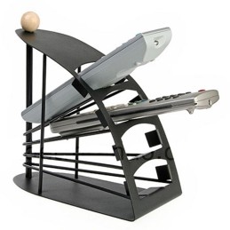 Kaukosäädinteline XXL | Tyylikäs Järjestelijä Puulla ja Metallilla