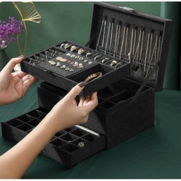 Ylellinen Musta Korulipas Lukolla | Tilava Korurasia