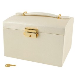 Korulipas Lukolla | Beige Satiini | 20 Lokeroa & Peili
