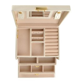 Korulipas Lukolla | Beige Satiini | 20 Lokeroa & Peili