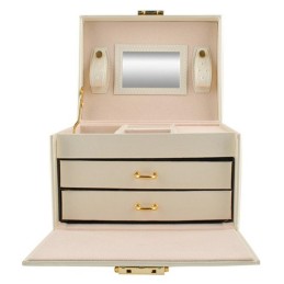 Korulipas Lukolla | Beige Satiini | 20 Lokeroa & Peili