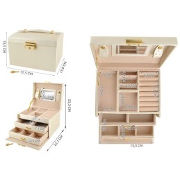 Korulipas Lukolla | Beige Satiini | 20 Lokeroa & Peili