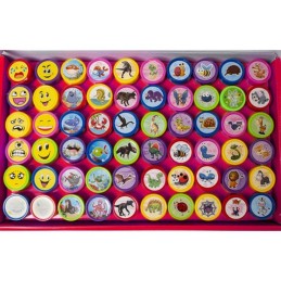 Leimasinsetti lapsille | 60 osaa | Eläimet ja hymiöt