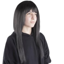 Pitkä ja tuuhea naisten peruukki otsatukalla