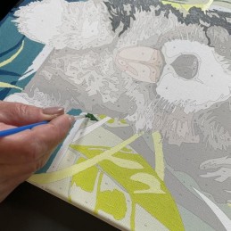 Maalaus numeroiden mukaan: Koira | Canvas puukehyksellä 40x30cm