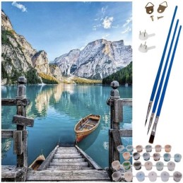 Maalaus numeroiden mukaan: Vuoristomaisema | Canvas puukehyksellä