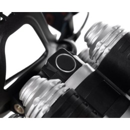Tehokas LED Cree T6 otsalamppu 5x LED | Akkuotsavalaisin latureilla