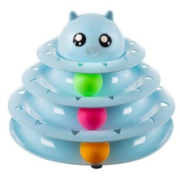 Interaktiivinen Aktivointitorni Kissalle | 3-tasoinen Pallokaruselli