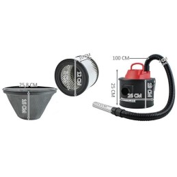 Tehokas tuhkaimuri Kaminer 800W 10L | Tulisija- ja grillituhkaimuri suodattimella