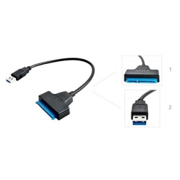 SATA–USB 3.0 Adapteri 2,5" SSD/HDD | 6 Gb/s | Plug & Play