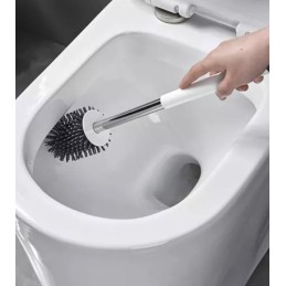 Silikoninen WC-harja | Hygieeninen teline valumalaatikolla