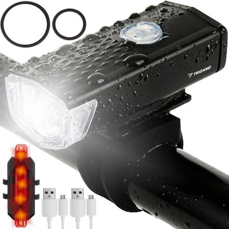 Ladattava LED-pyöränvalosarja USB | IPX6 Vedenpitävä | Etu- & Takavalo
