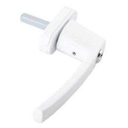 Lukittava ikkunakahva avaimella | Valkoinen ja yleismallinen