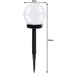 Aurinkokennolamppu Setti 6 kpl | Kylmä Valkoinen LED | IP44