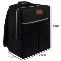 Lentoreppu ja läpinäkyvä kosmetiikkalaukku 38x24x18cm | Käsimatkatavara lentokoneeseen