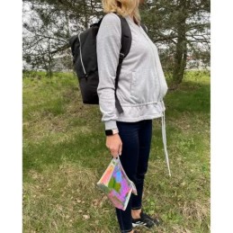 Lentoreppu ja läpinäkyvä kosmetiikkalaukku 38x24x18cm | Käsimatkatavara lentokoneeseen