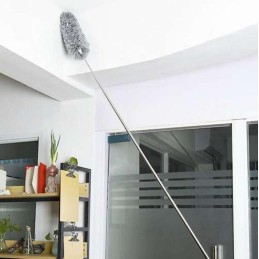 Teleskooppinen pölyhuiska 250 cm | 2 Vaihtopäätä | Taivutettava