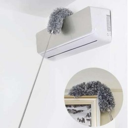 Teleskooppinen pölyhuiska 250 cm | 2 Vaihtopäätä | Taivutettava