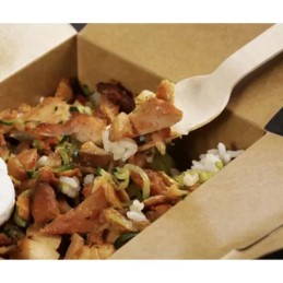 Puiset Kertakäyttöhaarukat 100 kpl | 100 % Biohajoava