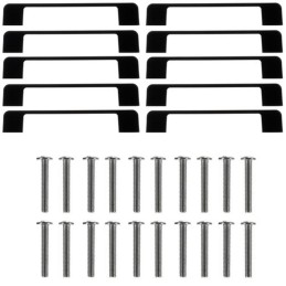 Vetimet 96mm Mattamusta 10 kpl  | Tyylikäs Kalustevenytys