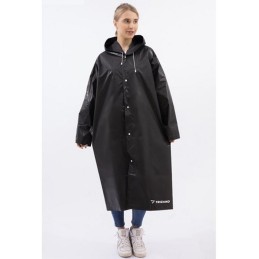 Vahva Sadetakki Neppareilla & Hupulla | Musta Unisex-malli