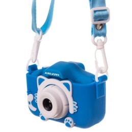 Lasten Digikamera Full HD | Sininen Kisu-suojakuori + 32GB