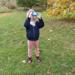 Lasten Digikamera Full HD | Sininen Kisu-suojakuori + 32GB