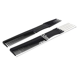 Kampaajasarja kampa 10 kpl | Lämmönkestävä & Hellävarainen | Musta