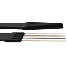 Kampaajasarja kampa 10 kpl | Lämmönkestävä & Hellävarainen | Musta