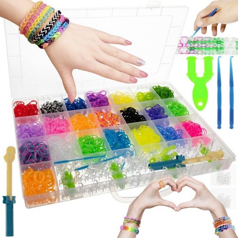 DIY Kuminauhasetti XXL 4400 kpl | Korujen Tekosetti | Kutomakehys