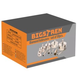 Timanttireikäsasetti 10 kpl (6–68 mm) | Keraamiset laatat & lasi