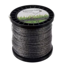 Ammattitason trimmerisiima vahvistettu neliö 2,4 mm x 100 m | Kestävä ja hiljainen siima polttomoottorikäyttöisiin trimmeriin