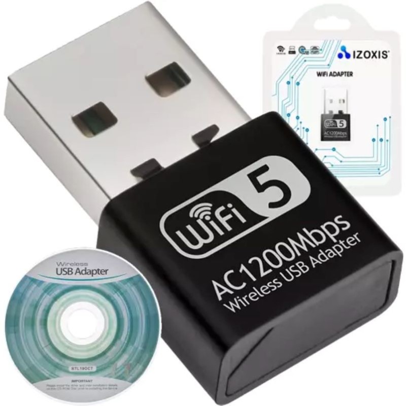 WiFi-adapteri Dual Band 2.4/5GHz | Mini USB-verkkokortti