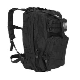 Musta Taktinen Sotilasreppu 35L MOLLE XL | Armeijareppu kouluun ja retkeilyyn