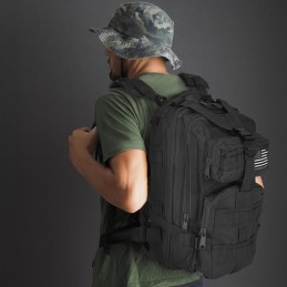 Musta Sotilasreppu 20L MOLLE | Taktinen reppu ja armeijareppu