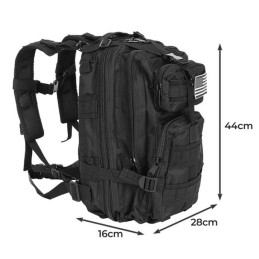 Musta Sotilasreppu 20L MOLLE | Taktinen reppu ja armeijareppu
