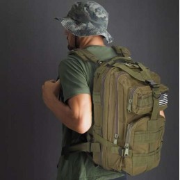 Vihreä Sotilasreppu 35L MOLLE | Taktinen retkeilyreppu