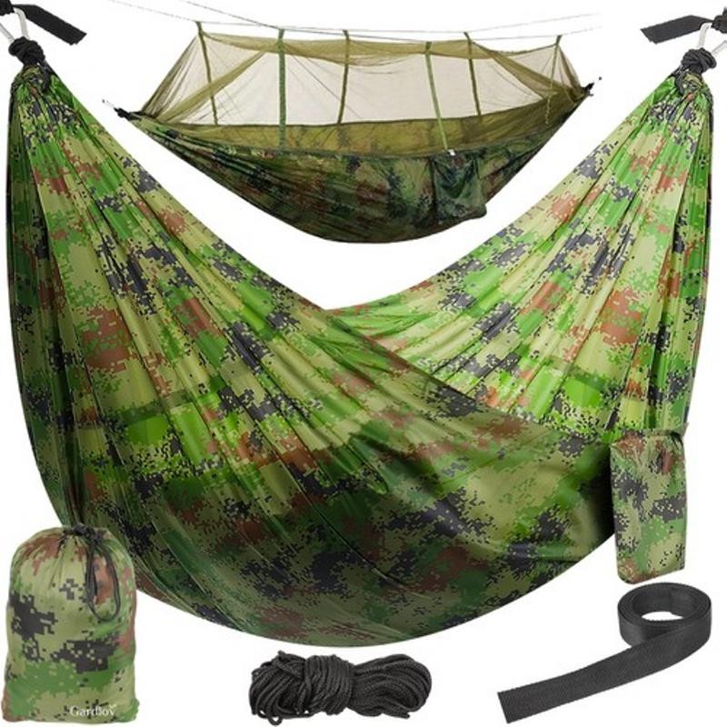 Hyttysverkollinen Santiago Army Retkiriippumatto 260x140cm
