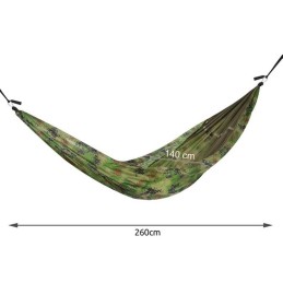 Hyttysverkollinen Santiago Army Retkiriippumatto 260x140cm
